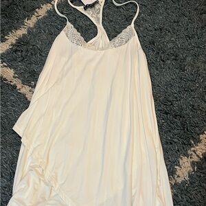 POL White tank with Spaghetti Straps